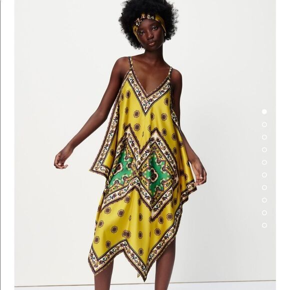 Zara printed kaftan tunic kimono dress - Picture 5 of 12